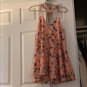 Pink floral dress